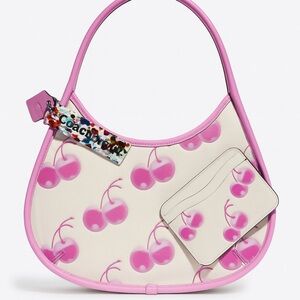 Coachtopia Coach Pink Cherry Pattern Shoulder Bag